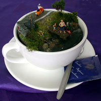 Kaffeetasse mit Diorama